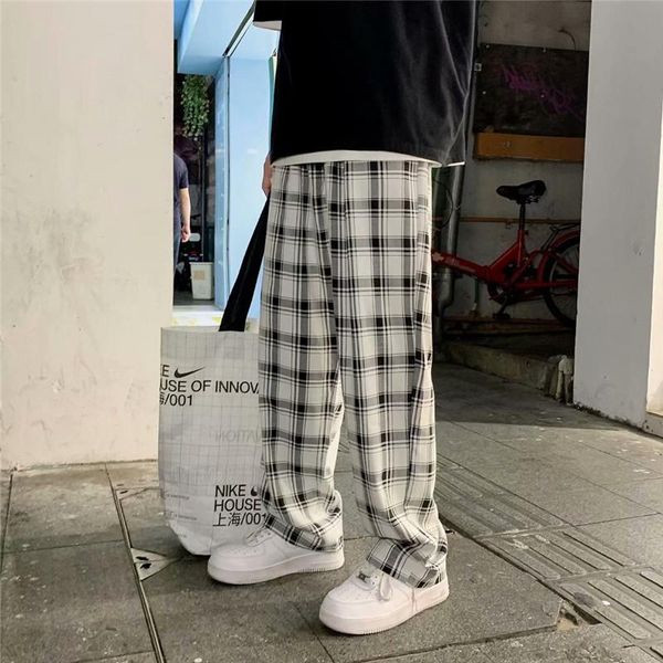 men's pants streetwear black plaid men joggers mens straight harem korean hip hop trousers cargo plus size
men's pants streetwear black plaid men joggers mens straight harem korean hip hop trousers cargo plus size