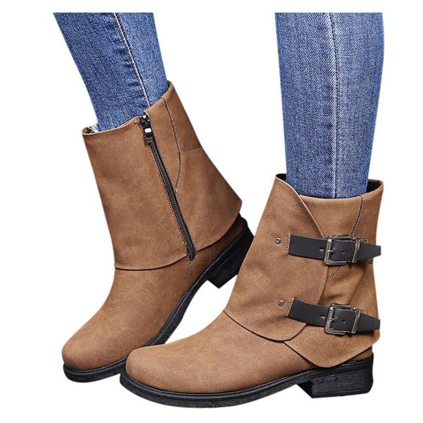 boots 2021 ladies pu leather square high heel snow shoes solid color short round toe femmes chaussures, Black
boots 2021 ladies pu leather square high heel snow shoes solid color short round toe femmes chaussures, Black