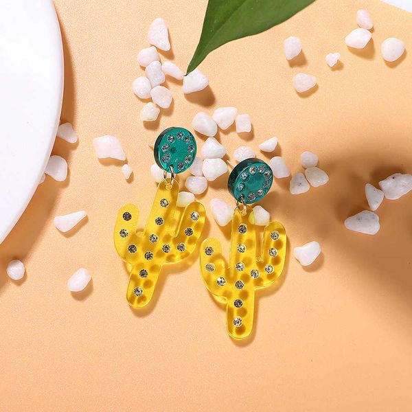 new acrylic acetate earrings female korean fashion personality inlaid diamond cactus ear jewelry, Silver
new acrylic acetate earrings female korean fashion personality inlaid diamond cactus ear jewelry, Silver