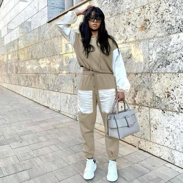 women's two piece pants 2021 fashion elegant style 2 pcs women set spring autumn hooded casual, White
women's two piece pants 2021 fashion elegant style 2 pcs women set spring autumn hooded casual, White
