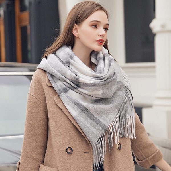 scarves autumn wool checkered scarf winter women plaid fashion lattice large shawl and wraps warm neckscarves echarpe pashmina, Blue;gray
scarves autumn wool checkered scarf winter women plaid fashion lattice large shawl and wraps warm neckscarves echarpe pashmina, Blue;gray