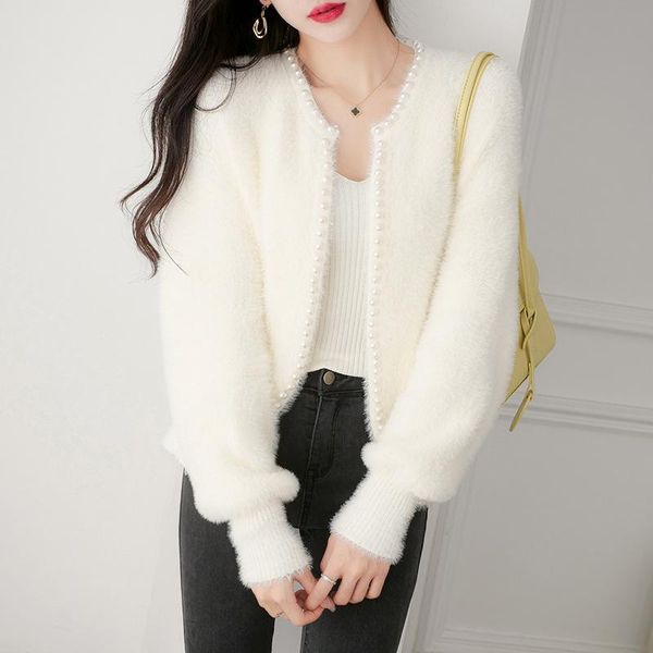 women's jackets vintage waterproof mink coats fall women simple o-neck all match furry autumn 2021 soft pearls outerwear female, Black;brown
women's jackets vintage waterproof mink coats fall women simple o-neck all match furry autumn 2021 soft pearls outerwear female, Black;brown