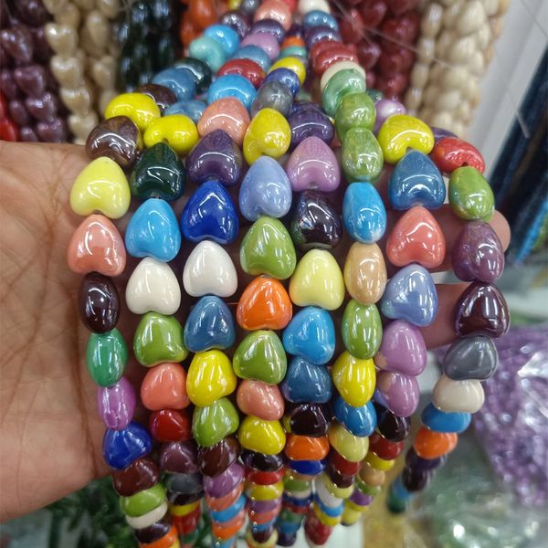 100pcs 12x13x8mm loose ceramic beads heart shape red/blue/green/purple/yellow/orange ceramics bead for jewelry making diy, Black
100pcs 12x13x8mm loose ceramic beads heart shape red/blue/green/purple/yellow/orange ceramics bead for jewelry making diy, Black