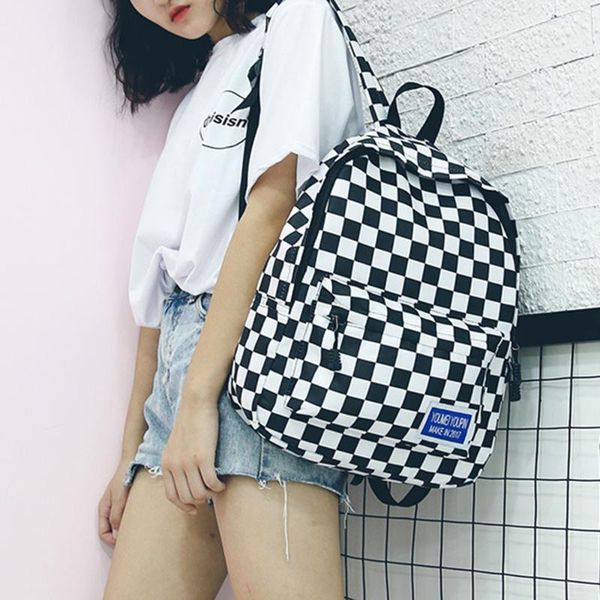 school bags 2021 plaid letter print casual canvas backpack harajuku girls fashion travel shoulder bag bagpack
school bags 2021 plaid letter print casual canvas backpack harajuku girls fashion travel shoulder bag bagpack