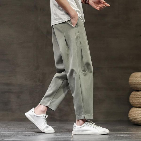 men's pants spring and summer solid color casual korean fashion loose straight leg men harajuku streetwear harem, Black
men's pants spring and summer solid color casual korean fashion loose straight leg men harajuku streetwear harem, Black