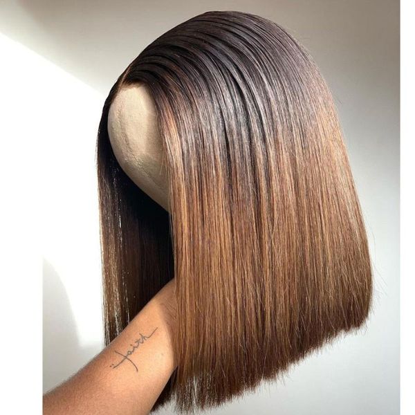 synthetic wigs ombre brown silkystraight preplucked short bob lace front wig for women 180% density baby hair glueless heat resistant, Black
synthetic wigs ombre brown silkystraight preplucked short bob lace front wig for women 180% density baby hair glueless heat resistant, Black