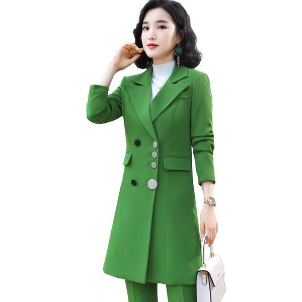 women's suits & blazers autumn and winter long korean long-sleeved slim small suit jacket pants business interview professional, White;black
women's suits & blazers autumn and winter long korean long-sleeved slim small suit jacket pants business interview professional, White;black