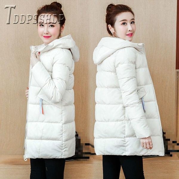 bright colors winter jacket solid women parka hooded cotton padded female coat outwear, Black
bright colors winter jacket solid women parka hooded cotton padded female coat outwear, Black