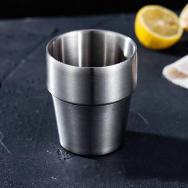 cups & saucers 1pc double layer mug cup 304 stainless steel drinking bottle water insulated coffee beer home tableware accessories
cups & saucers 1pc double layer mug cup 304 stainless steel drinking bottle water insulated coffee beer home tableware accessories