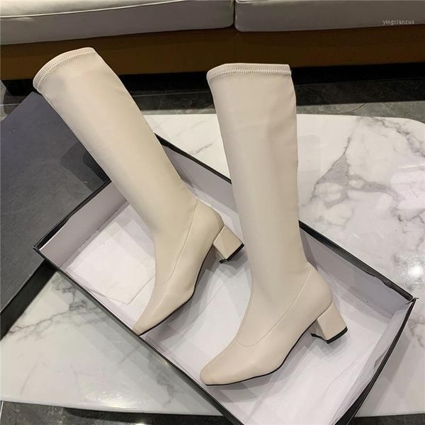 boots 2021 fashion women knee high thigh sock block beige black heels 5cm yarn elastic long tight pleaser shoes1
boots 2021 fashion women knee high thigh sock block beige black heels 5cm yarn elastic long tight pleaser shoes1