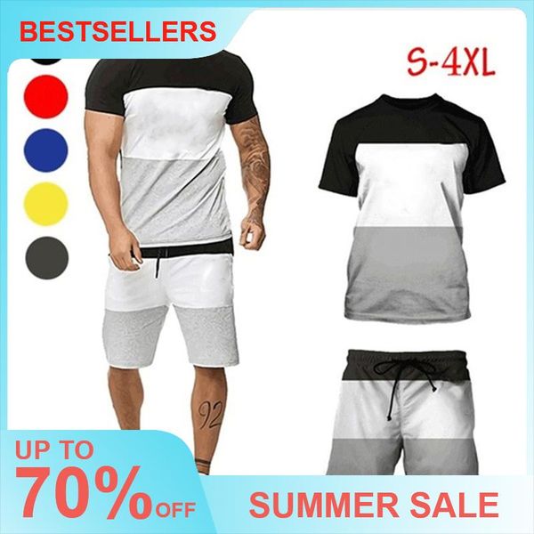 men's tracksuits seaside holiday beach suit european and american contrast summer round neck cotton t-shirt+ sports fast dry pants, Gray
men's tracksuits seaside holiday beach suit european and american contrast summer round neck cotton t-shirt+ sports fast dry pants, Gray