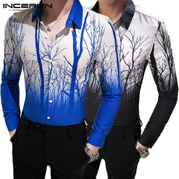 men's casual shirts mens gradient incerun fashion printing camisa long sleeve lapel tie dye blusas leisure business dress s-5xl 7, White;black
men's casual shirts mens gradient incerun fashion printing camisa long sleeve lapel tie dye blusas leisure business dress s-5xl 7, White;black