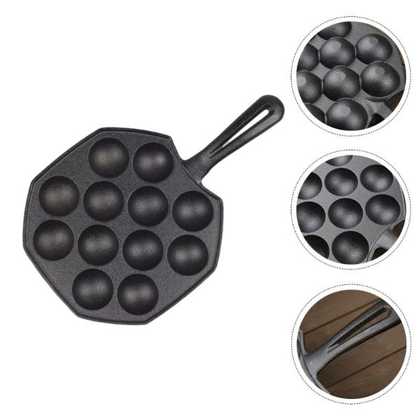 pans 1 pc kitchen casting iron pan thickened frying practical snail quail eggs (black)
pans 1 pc kitchen casting iron pan thickened frying practical snail quail eggs (black)