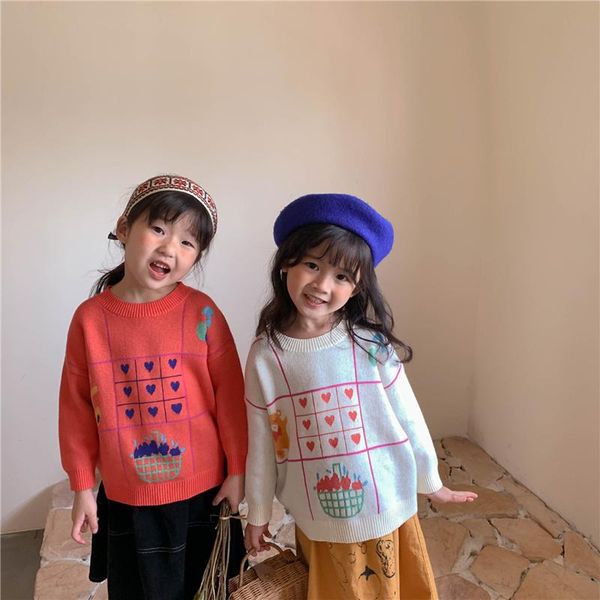 pullover korean style girls cartoon casual sweaters 2021 autumn winter children geometric pattern o-neck, Blue
pullover korean style girls cartoon casual sweaters 2021 autumn winter children geometric pattern o-neck, Blue