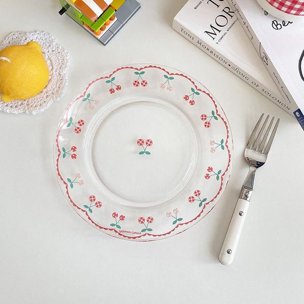 dishes & plates cutelife cute cherry transparent glass round plate breakfast dessert coffee sushi cake kitchen home decoration dish
dishes & plates cutelife cute cherry transparent glass round plate breakfast dessert coffee sushi cake kitchen home decoration dish
