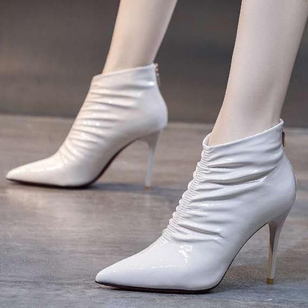 boots point toe high heels woman autumn winter warm plush women ankle 2021 zip stiletto heel botas shoes mujer, Black
boots point toe high heels woman autumn winter warm plush women ankle 2021 zip stiletto heel botas shoes mujer, Black
