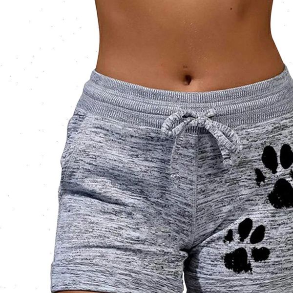 summer fast drying drawstring cat paw print shorts lace up high waist elastic cotton short women beach casual sport, White;black
summer fast drying drawstring cat paw print shorts lace up high waist elastic cotton short women beach casual sport, White;black