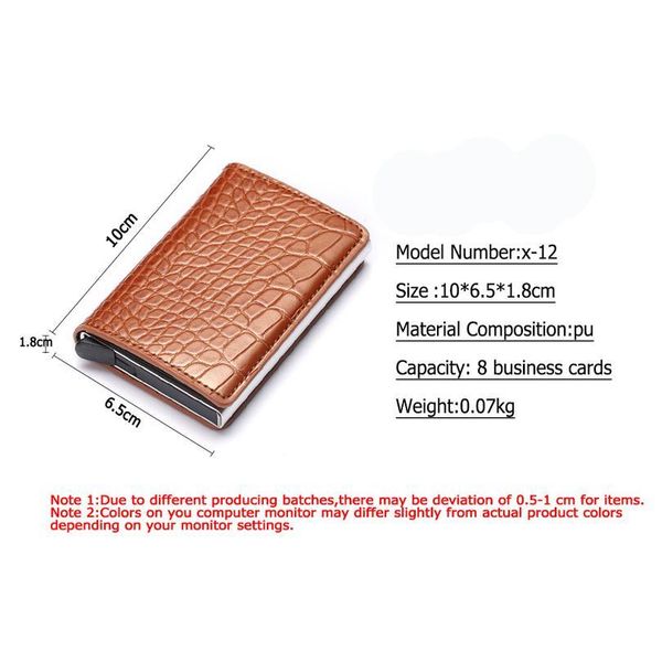 bycobecy 2020 credit card holder wallet men women metal rfid vintage aluminium bag crazy horse pu leather bank cardhol qylfjk
bycobecy 2020 credit card holder wallet men women metal rfid vintage aluminium bag crazy horse pu leather bank cardhol qylfjk