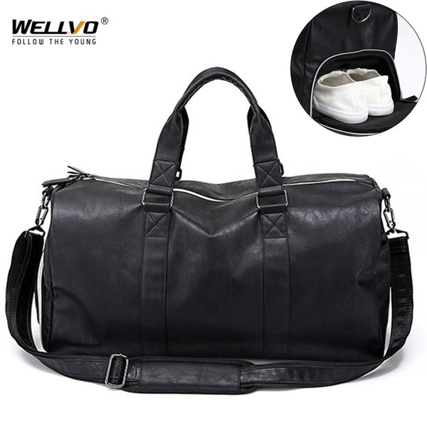 male leather travel bag large duffle independent shoes storage big fitness s handbag luggage shoulder black xa237wc 211118
male leather travel bag large duffle independent shoes storage big fitness s handbag luggage shoulder black xa237wc 211118