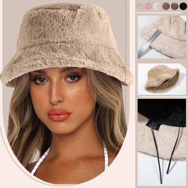 berets winter thick bucket hat womens warm solid color cap basin for women streetwear style fedora plush outdoor caps #p15, Blue;gray
berets winter thick bucket hat womens warm solid color cap basin for women streetwear style fedora plush outdoor caps #p15, Blue;gray
