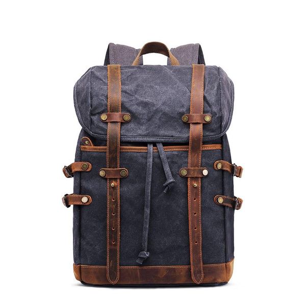 backpack nesitu highend vintage army green coffee grey crazy horse leather wax canvas women men 14'' laptravel bag m0015
backpack nesitu highend vintage army green coffee grey crazy horse leather wax canvas women men 14'' laptravel bag m0015