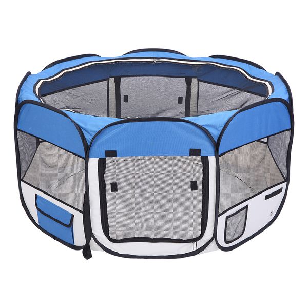 portable foldable dog cat crate 600d oxford cloth & mesh pet playpen fence with eight panels pet puppy soft tent blue ing
portable foldable dog cat crate 600d oxford cloth & mesh pet playpen fence with eight panels pet puppy soft tent blue ing