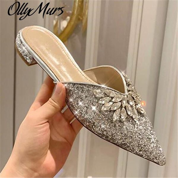 ollymurs sliver bling crystal slippers pointed toe sandals slip on flats summer ladies shoes comfort flip flops, Black
ollymurs sliver bling crystal slippers pointed toe sandals slip on flats summer ladies shoes comfort flip flops, Black