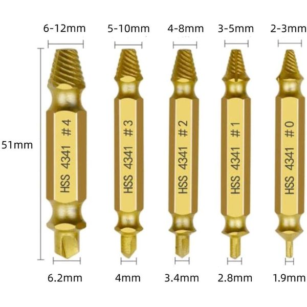 professional hand tool sets 1 set drill damaged screw extractor broken or bolt stripped remover bits out stud remove
professional hand tool sets 1 set drill damaged screw extractor broken or bolt stripped remover bits out stud remove