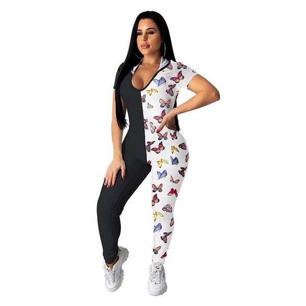 women's jumpsuits & rompers casual jumpsuit women summer 2021 butterfly print backless hooded fitness elegant bodycon club womens, Black;white
women's jumpsuits & rompers casual jumpsuit women summer 2021 butterfly print backless hooded fitness elegant bodycon club womens, Black;white