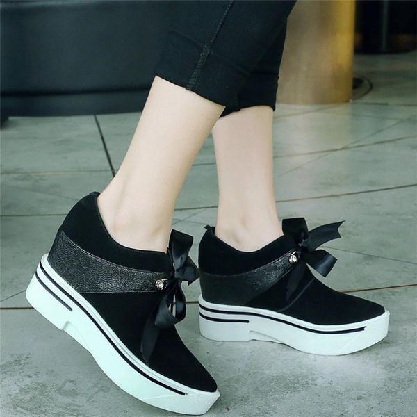 dress shoes women genuine leather wedges high heel pumps female pointed toe fashion sneakers lace up walking casual travel, Black
dress shoes women genuine leather wedges high heel pumps female pointed toe fashion sneakers lace up walking casual travel, Black