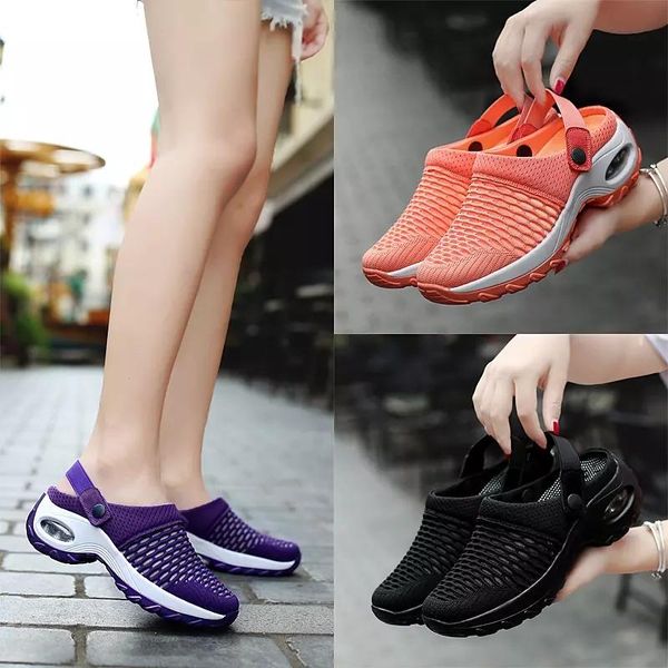 sandals women's summer mesh hollow breathable large size shoes thick soled high rise nurses outdoor, Black
sandals women's summer mesh hollow breathable large size shoes thick soled high rise nurses outdoor, Black