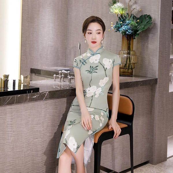 ethnic clothing green sweet flower print qipao lady elegant mandarin collar slim cheongsam summer short sleeve chinese dress big size, Red
ethnic clothing green sweet flower print qipao lady elegant mandarin collar slim cheongsam summer short sleeve chinese dress big size, Red