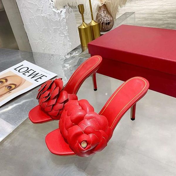 flower decor slippers women real leather high heels open toe party shoes summer slides fashion new woman shoes, Black
flower decor slippers women real leather high heels open toe party shoes summer slides fashion new woman shoes, Black
