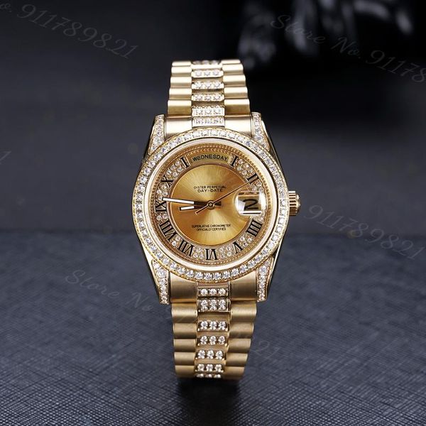wristwatches jiamen fashion day-date 39mm diamond yellow gold sapphire mirror sports waterproof automatic watch jhd564f, Slivery;brown
wristwatches jiamen fashion day-date 39mm diamond yellow gold sapphire mirror sports waterproof automatic watch jhd564f, Slivery;brown