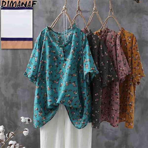 plus size women t-shirt linen tshirt floral print buttons show thin sleeve shirt loose summer vintage bat tees 210531, White
plus size women t-shirt linen tshirt floral print buttons show thin sleeve shirt loose summer vintage bat tees 210531, White