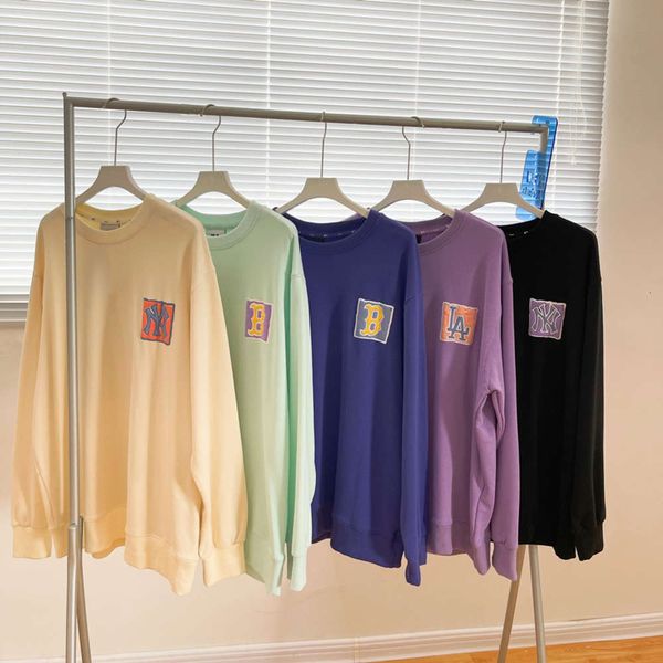 my16 korean trendy mlb graffiti like square sweater men's and women's ins pullover, Black
my16 korean trendy mlb graffiti like square sweater men's and women's ins pullover, Black