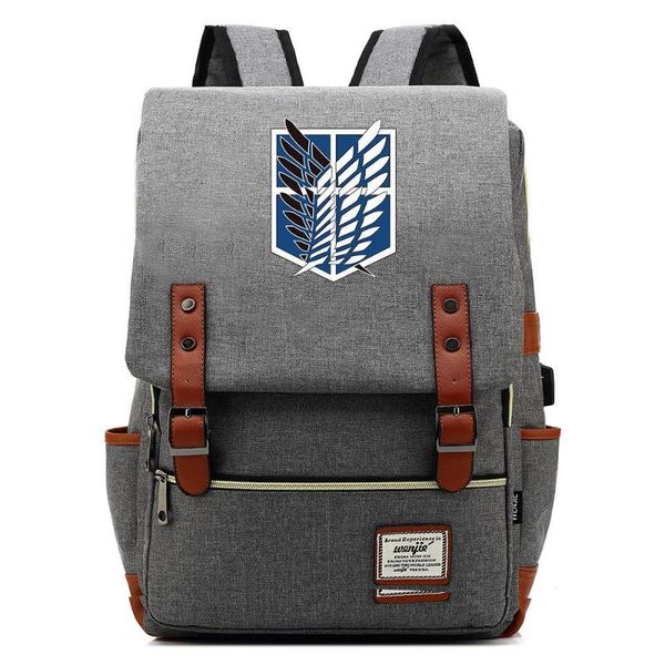 backpack attacko on titan eren jäger canvas travel students bag gift for kids
backpack attacko on titan eren jäger canvas travel students bag gift for kids