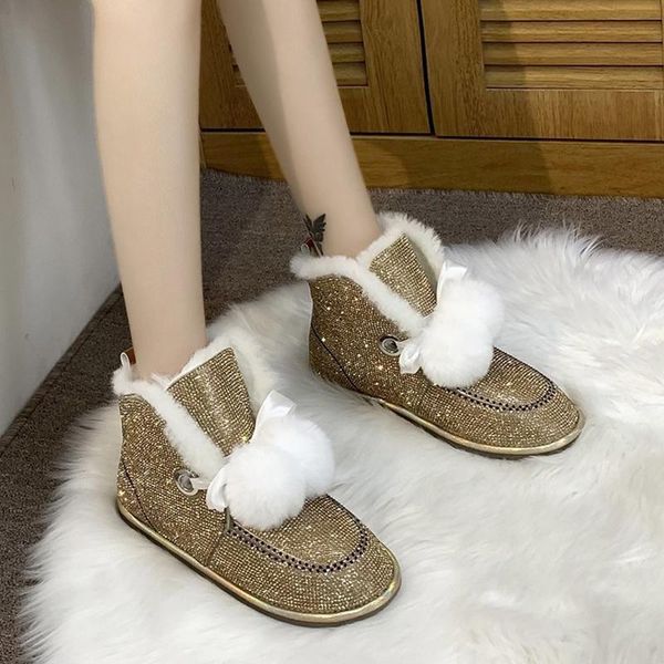 boots drop bling crystal woman flat heels cotton paddded botas mujer warm long plush snow women rhinestone winter shoes, Black
boots drop bling crystal woman flat heels cotton paddded botas mujer warm long plush snow women rhinestone winter shoes, Black