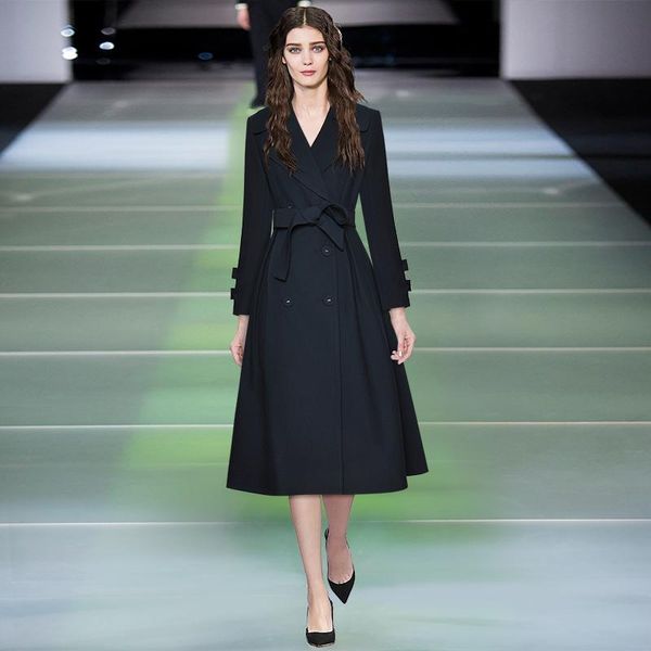women's wool & blends in long sleeve with collect waist bitter fleabane plus-size coat dust 2021 autumn and winter, Black
women's wool & blends in long sleeve with collect waist bitter fleabane plus-size coat dust 2021 autumn and winter, Black