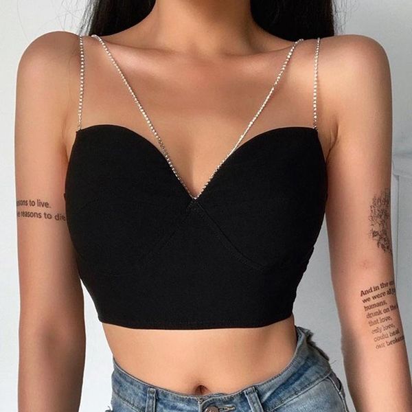 women's tanks & camis lady style backless gauze stitching black v-neck vest summer sleeveless casual tank t-shirt, White
women's tanks & camis lady style backless gauze stitching black v-neck vest summer sleeveless casual tank t-shirt, White