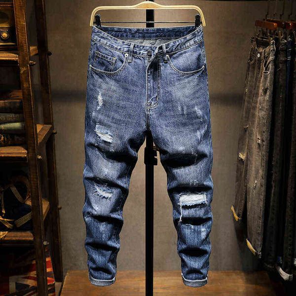 men's jeans 2021 summer ripped jeans korean slim fit leggings men's casual s fashion, Blue
men's jeans 2021 summer ripped jeans korean slim fit leggings men's casual s fashion, Blue