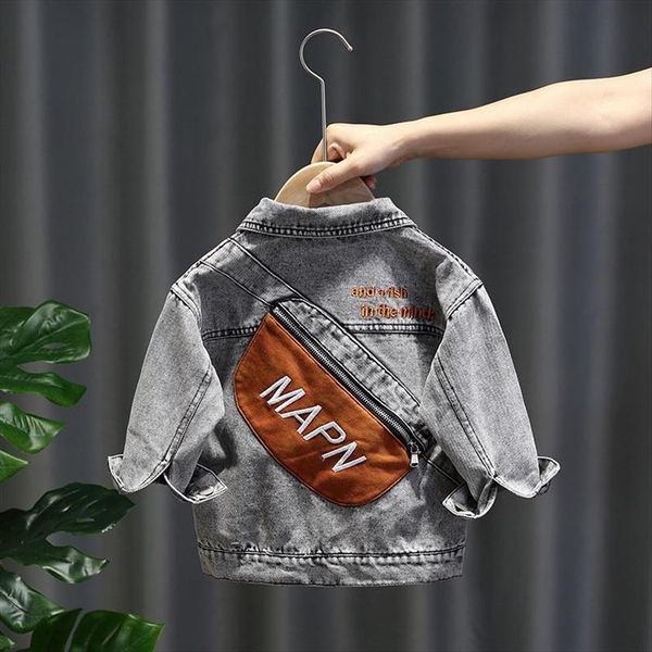 kids coat for boys jacket denim baby long sleeve childrens loose windbreaker, Blue;gray
kids coat for boys jacket denim baby long sleeve childrens loose windbreaker, Blue;gray