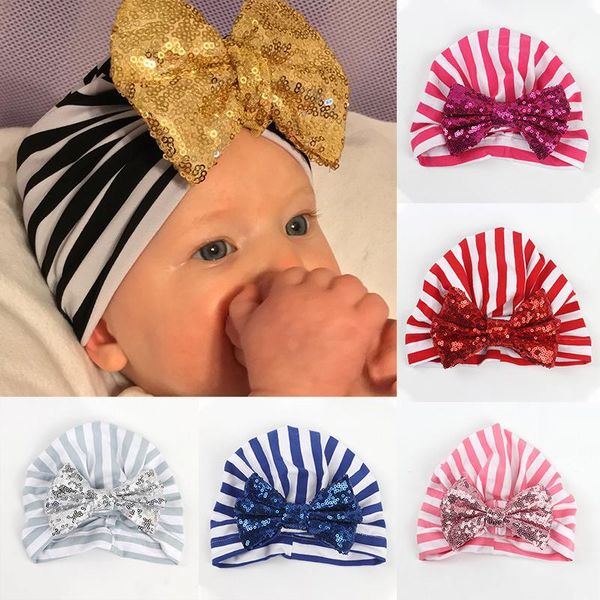 caps & hats big bow baby girl hat shiny sequins kids bonnet striped turban soft infant toddler beanie accessories po props, Yellow
caps & hats big bow baby girl hat shiny sequins kids bonnet striped turban soft infant toddler beanie accessories po props, Yellow