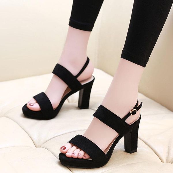 sandals brand design double band women buckle strap suede platform offices shoes chunky high heels gladiator sandalias2021, Black
sandals brand design double band women buckle strap suede platform offices shoes chunky high heels gladiator sandalias2021, Black