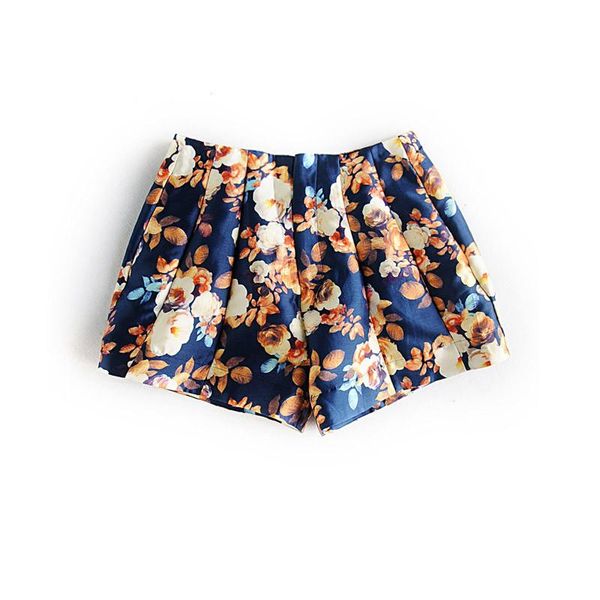 women's shorts women summer silk s zipper floral print for holiday trousers natural, White;black
women's shorts women summer silk s zipper floral print for holiday trousers natural, White;black