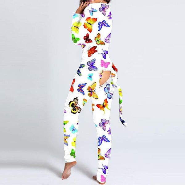 women's jumpsuits & rompers fashion butterfly print functional button flap jumpsuit women nightwear with a funny tail bodysuit valentin, Black;white
women's jumpsuits & rompers fashion butterfly print functional button flap jumpsuit women nightwear with a funny tail bodysuit valentin, Black;white