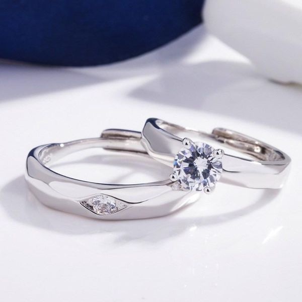 wedding rings korean classical style couple fashion jewelry mounted with white stone lovers' 2021, Slivery;golden
wedding rings korean classical style couple fashion jewelry mounted with white stone lovers' 2021, Slivery;golden