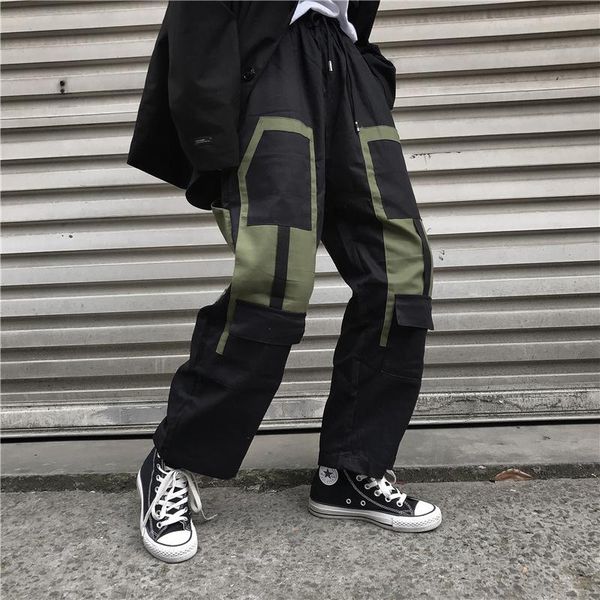 women's pants & capris ins brand korean fashion clothing cargo safari style harajuku ulzzang loose high straight black, Black;white
women's pants & capris ins brand korean fashion clothing cargo safari style harajuku ulzzang loose high straight black, Black;white