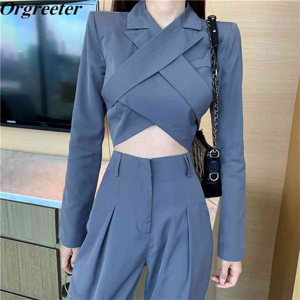 summer chic streetwear backless cross button notched long sleeve + high waist pants suits 2 piece set women 210602, White
summer chic streetwear backless cross button notched long sleeve + high waist pants suits 2 piece set women 210602, White