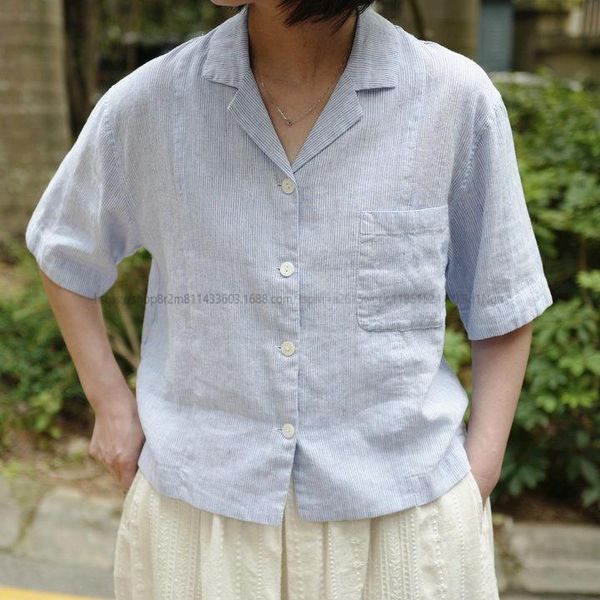 women's t-shirt japanese fashion brand summer leisure fresh blazer pure linen short sleeve cardigan 4 colors, White
women's t-shirt japanese fashion brand summer leisure fresh blazer pure linen short sleeve cardigan 4 colors, White